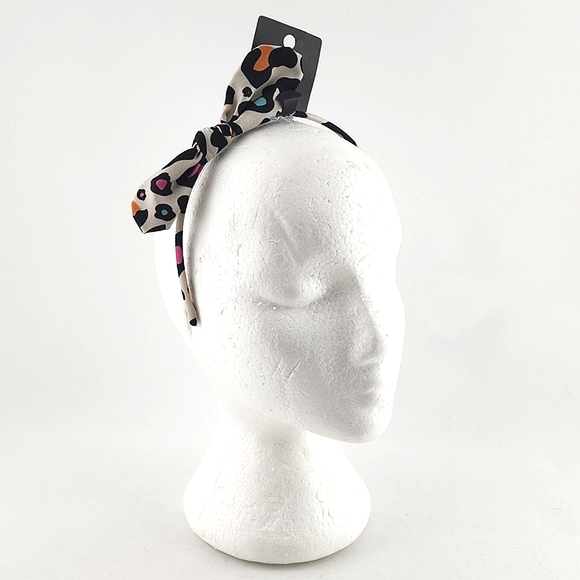 3 New Girl's Colourful Headbands with Butterfly & Bows Sequins Gold Print - Picture 2 of 10